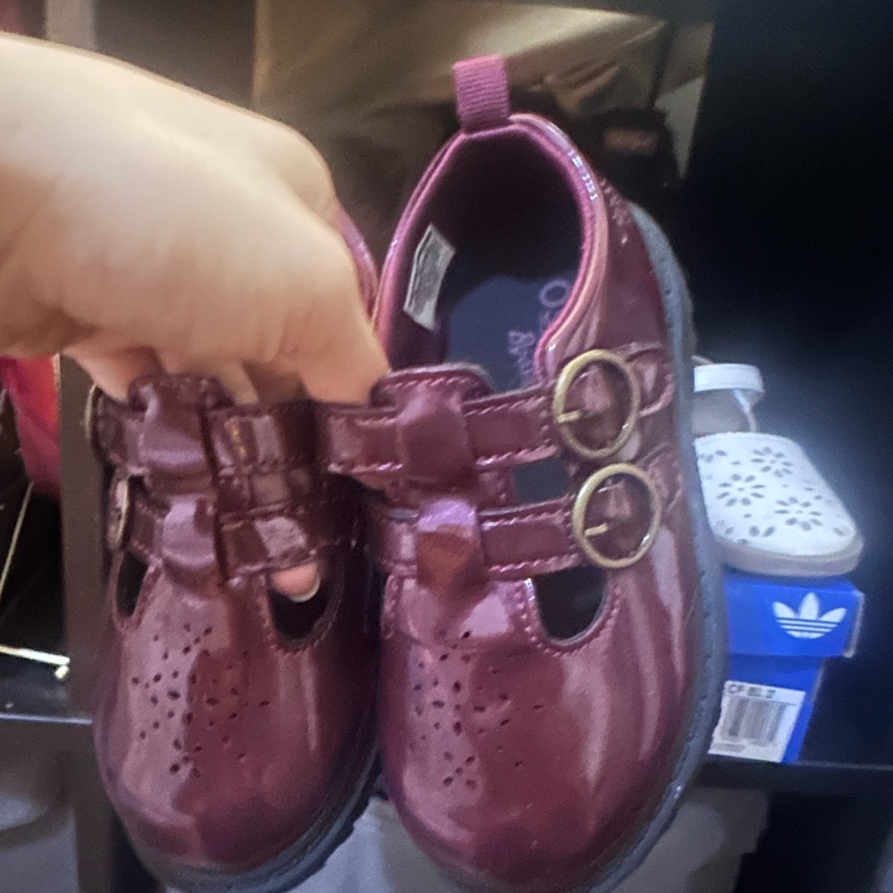 Carter's Girls' Patent Mary Jane Shoes in Burgundy